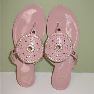 Jack Rogers Blush Georgica Jelly Sandals 8